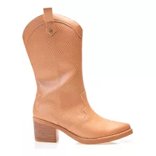 Bota Feminina Western Cano Médio Bico Fino Ramarim Oferta