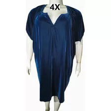 Vestido Azul Marino Velvet Talla 4x (46/48/50) Old Navy 