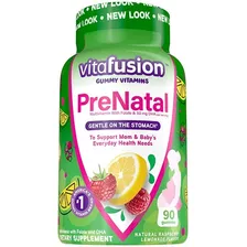 Vitafusion Prenatal 90 Gomitas Sabor Frambuesa Limonada