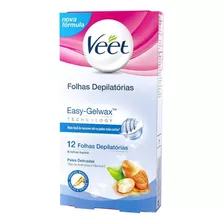 Veet Folhas Depilatorias Cera Fria Corporal Peles Delicadas