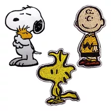 Parche Snoopy Charlie Brown Peanuts Bordado X Unidad