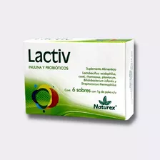 Lactiv C/6 Sobres Naturex / Inulina Y Probióticos 