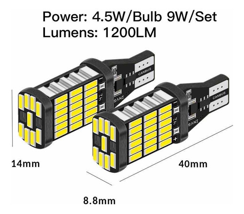 Hyperled Premium Reversas Suzuki Swift 2018 2020 2023 Canbus Foto 5