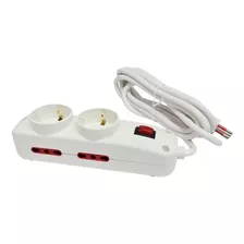 Alargue Zapatilla Prolongador 6 Modul Cable 3 Metros Conatel