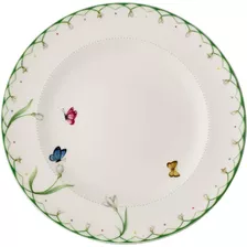 Plato Llano Colorful Spring, 10.5 In, Porcelana Premium...