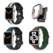 3x Pulseiras Sport P/ Apple Watch 42m 44mm 45mm 49mm E Case