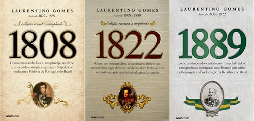 1808 1822 1889 História Do Brasil 3 Livros #