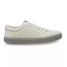 Sapatênis Kildare G900 Em Couro Off White- Masculino