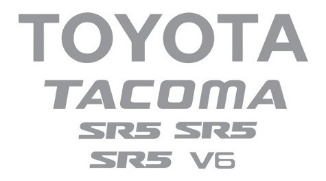 Sticker Calca Toyota Tacoma Sr5 P/tapa Compatible Con Tacoma Foto 5