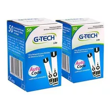 Kit 100 Tiras Reagentes G-tech Free Lite