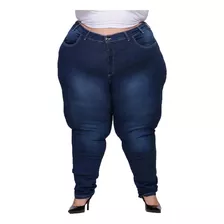 Calça Jeans Feminina Plus Size Do 60 Ao 66