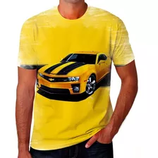 Camisa Camiseta Camaro Amarelo Carro Personalizada Top 07