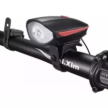 Luz Para Bicicleta Carregamento Usb Com Buzina Jyx Jy-7588