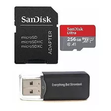 Paquete De Tarjeta De Memoria Sandisk 256gb Ultra Micro