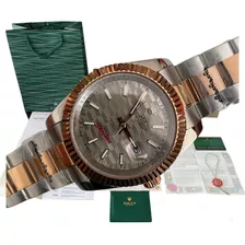  Reloj Rolex Para Hombre Datejust Bitono 40mm Carátula Gris