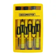 Juego 6 Destornilladores Electronica Crossmaster- Pintolindo