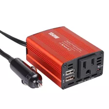 Inversor De Corriente Coche, 12v A 110v 150w, 1 Ac Y 2