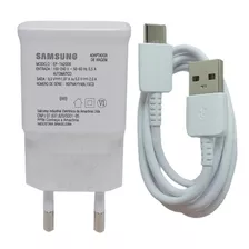 Carregador Samsung Ep-ta200b Usb-c De Parede Com Cabo Carregamento Rápida Branco