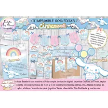 Kit Imprimible Candy Digital Cinnamoroll Kawai 100% Editable