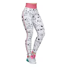 Legging Line Wht Pnk Snoopy Premium Jessel Sport