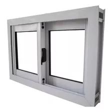 Ventana 120x60 Aluminio Blanco Vidrio Entero