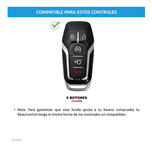 Funda Carcasa Llave Control Ford Fusion 2016 Foto 3