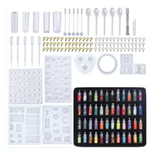 277pcs Molde De Resina Para Joyas De Silicona Y Lentejuelas