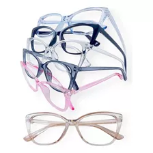 Lentes Mujer Descanso Gafas Mariposa Gamer Bloqueo Luz Azul 