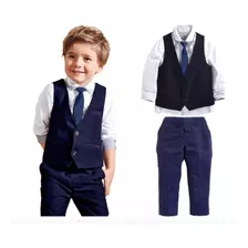 Terno Infantil Camisa Social +gravata+calça+colete Casamento