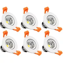 Foco Empotrable Led De 2 Pulgadas, 3w, Regulable, Luz B...