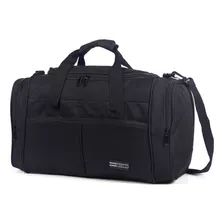 Bolso Cecchini 20 PuLG Gimnasio Viaje Amplio Color Negro