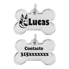 Placa Grabada Láser Para Mascotas Gatos-perros Personalizada