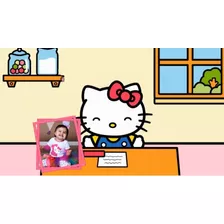 Convite Virtual Animado Envio Whatsapp, Hello Kitty