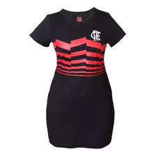 Vestido Flamengo Feminino Preto - Combinação Rubro-negra!