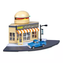 Playset C/ Miniatura -1:64 - Hamburgueria - Maisto 12387