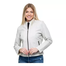 Jaqueta Feminina De Couro Legítimo Premium Slim