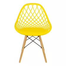 Cadeira Colmeia Amarelo 1118b - Or Design