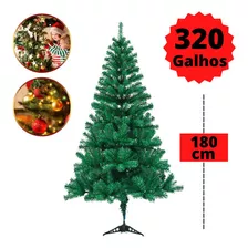 Arvore De Natal Pé De Ferro Luxo Pinheiro 1,80cm 320 Galhos