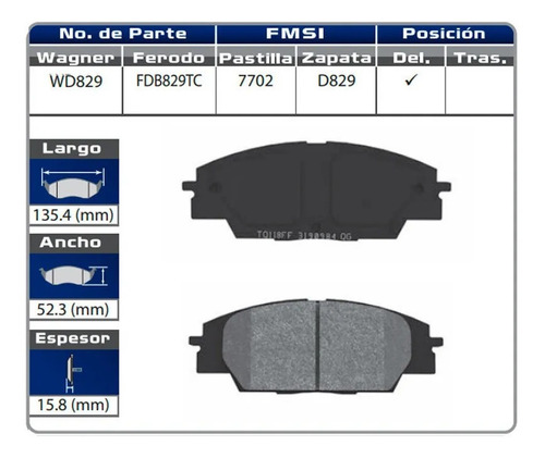 Balatas Delanteras Civic Sedan Civic Si S2000 Rsx Type S Wg Foto 3