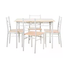 Comedor 4 Sillas Rectangular Elegante