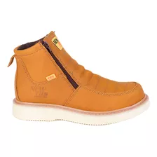 Botas Casuales Color Miel Fratello Para Hombre 3800 S/m Raya