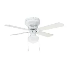 Ventilador De Techo Ismay 4 Aspas 2 Luces Blanco