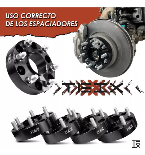 Kit Espaciadores 1.5 Dodge Ram 1500 2500 6 Birlos 2019-2025 Foto 6