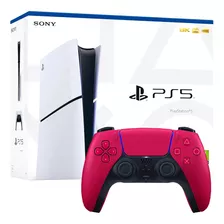 Consola Ps5 Playstation 5 Slim Disco Y Mando Rojo Cósmico