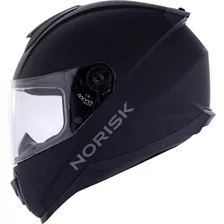 Capacete Norisk Razor Monocolor Preto Fosco