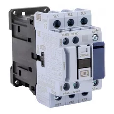 Contactor Weg Trifásico 12a, Bobina 220vac, 1na+1nc