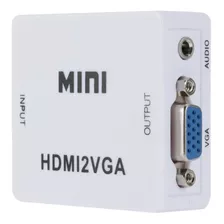 Convertidor Adaptador Hdmi A Vga Audio Conversor 