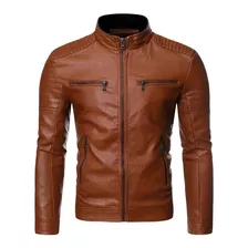 Chaqueta De Cuero Para Hombre Biker Súper Promoción