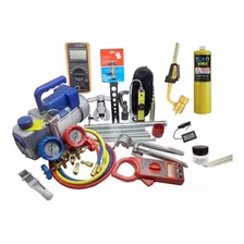 Kit Ferramentas Refrigeração, Bomba Vácuo 12 Duplo, Manifold