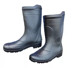 Bota Borracha Pvc Galocha Chuva Motoqueiro Preta Impermeável